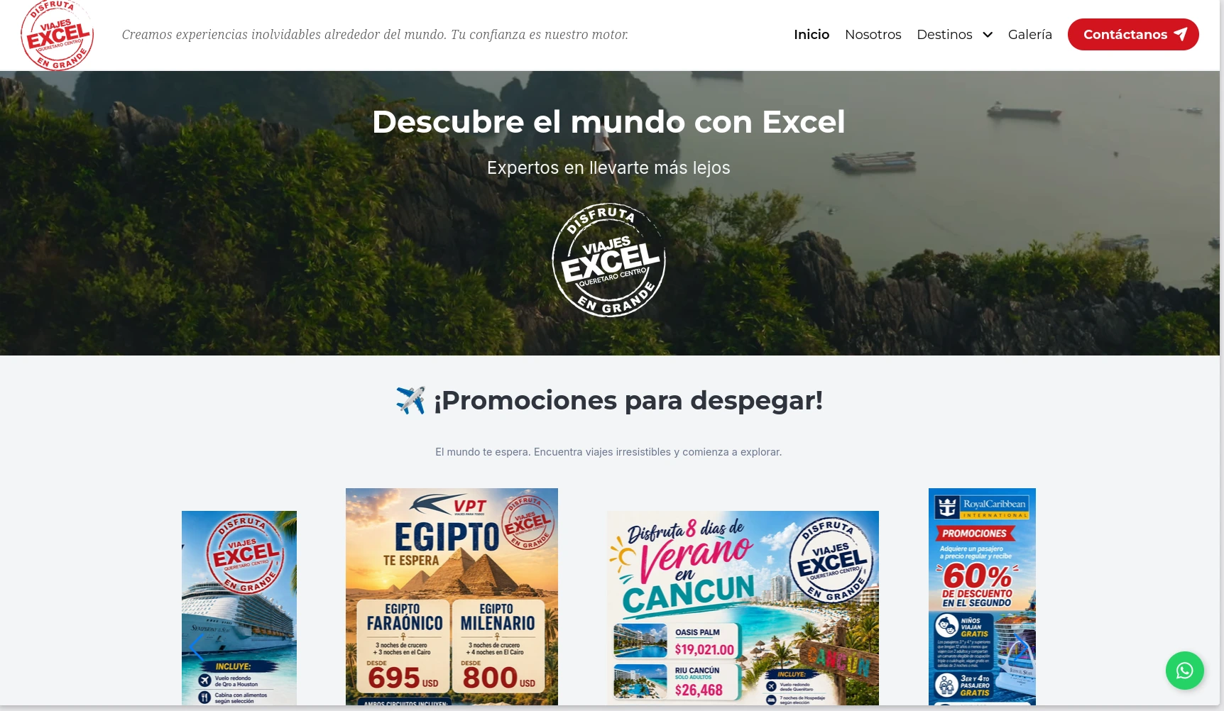 Excel Tours Querétaro Centro — Commercial management system for a travel agency